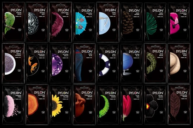 50g DYLON HAND WASH DYE FABRIC CLOTHES CURTAIN TEXTILES JEANS 17 COLOUR CHOICE - Image 2 of 3