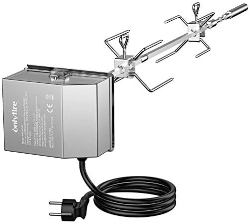 Onlyfire BRK-6045 Acciaio Inossidabile Grill Girarrosto Kit Si Adatta per Lo Web