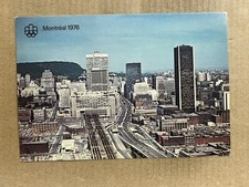Postcard Montreal Canada Bonaventure Autoroute Downtown Skyline 1976 Olympics