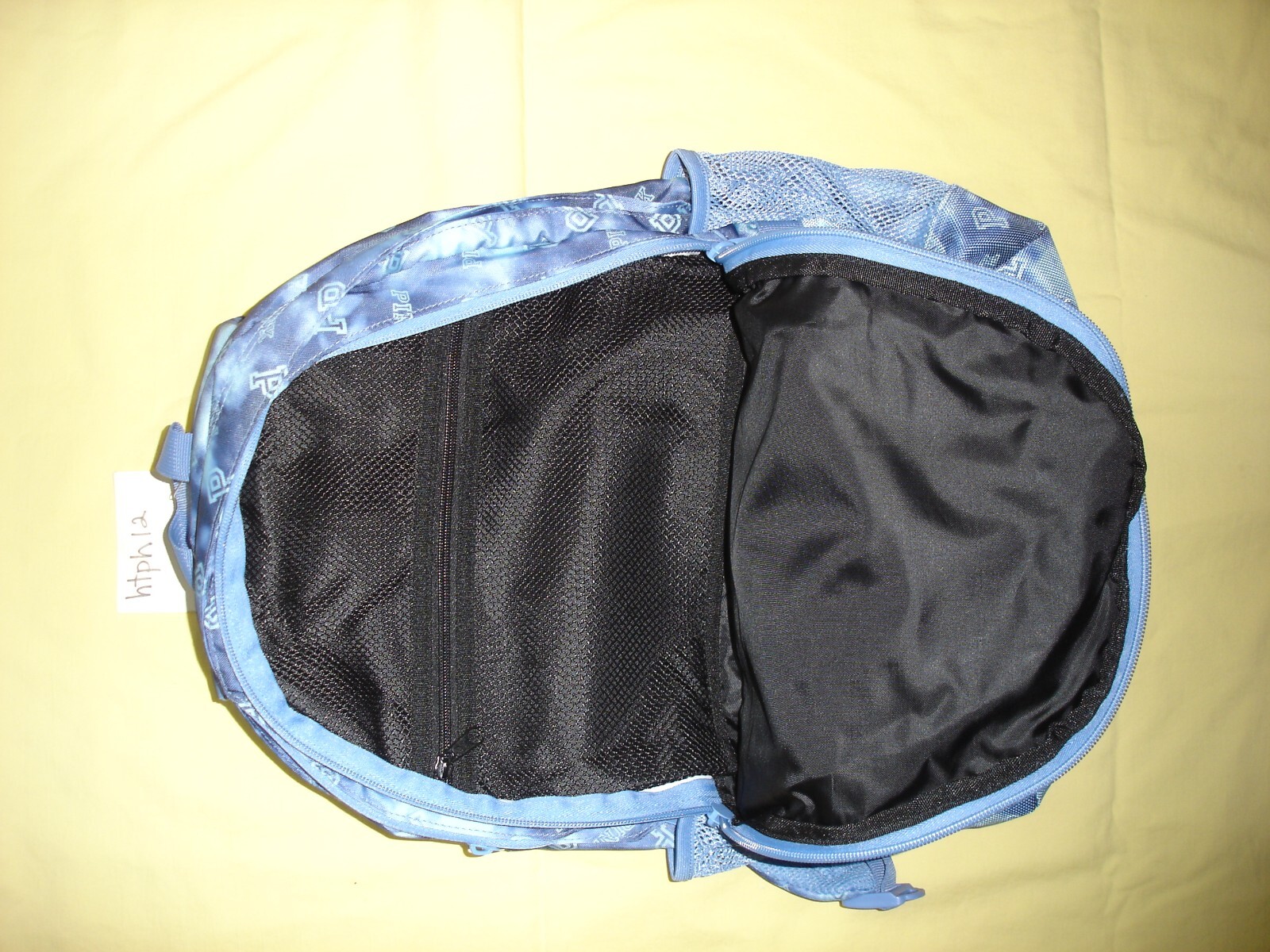 NWOT NEW Victoria's Secret PINK Collegiate Laptop Backpack Blue Tie Dye Logo Hot