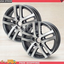 2 Pack 16x6.5 Replacement Wheel For Jetta 2005-2018 Rim Grey Glossy Oem 69812 2 Pack 16x6.5 Replacement Wheel For Jetta 2005-2018 Rim Grey Glossy Oem 69812