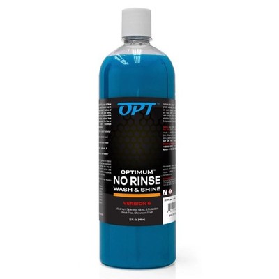 OPT Optimum No Rinse Wash & Shine Car Wash Quick Detailer Revision 6 ONR 950ml