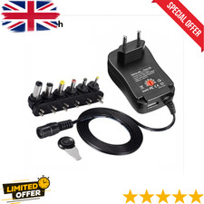 Universal 3-12V Adjustable Voltage Adaptor Charger USB AC/DC Power Supply Adapte