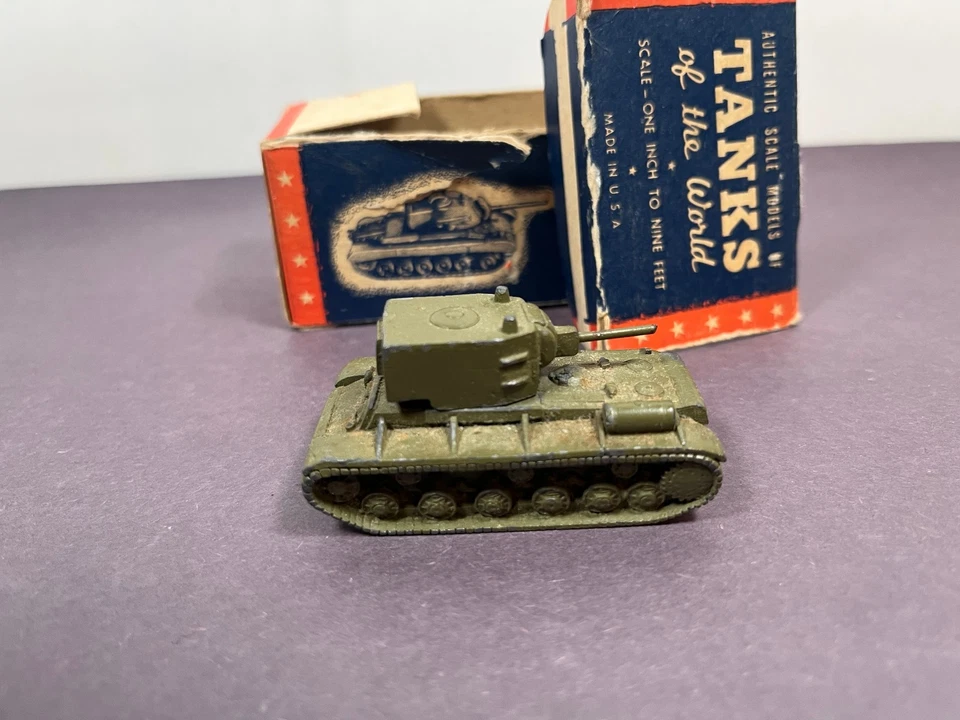 Vintage Authenticast Comet WWII RUSSIAN HEAVY TANK KV-1 5200 Metal Tanks - Image 2 of 4