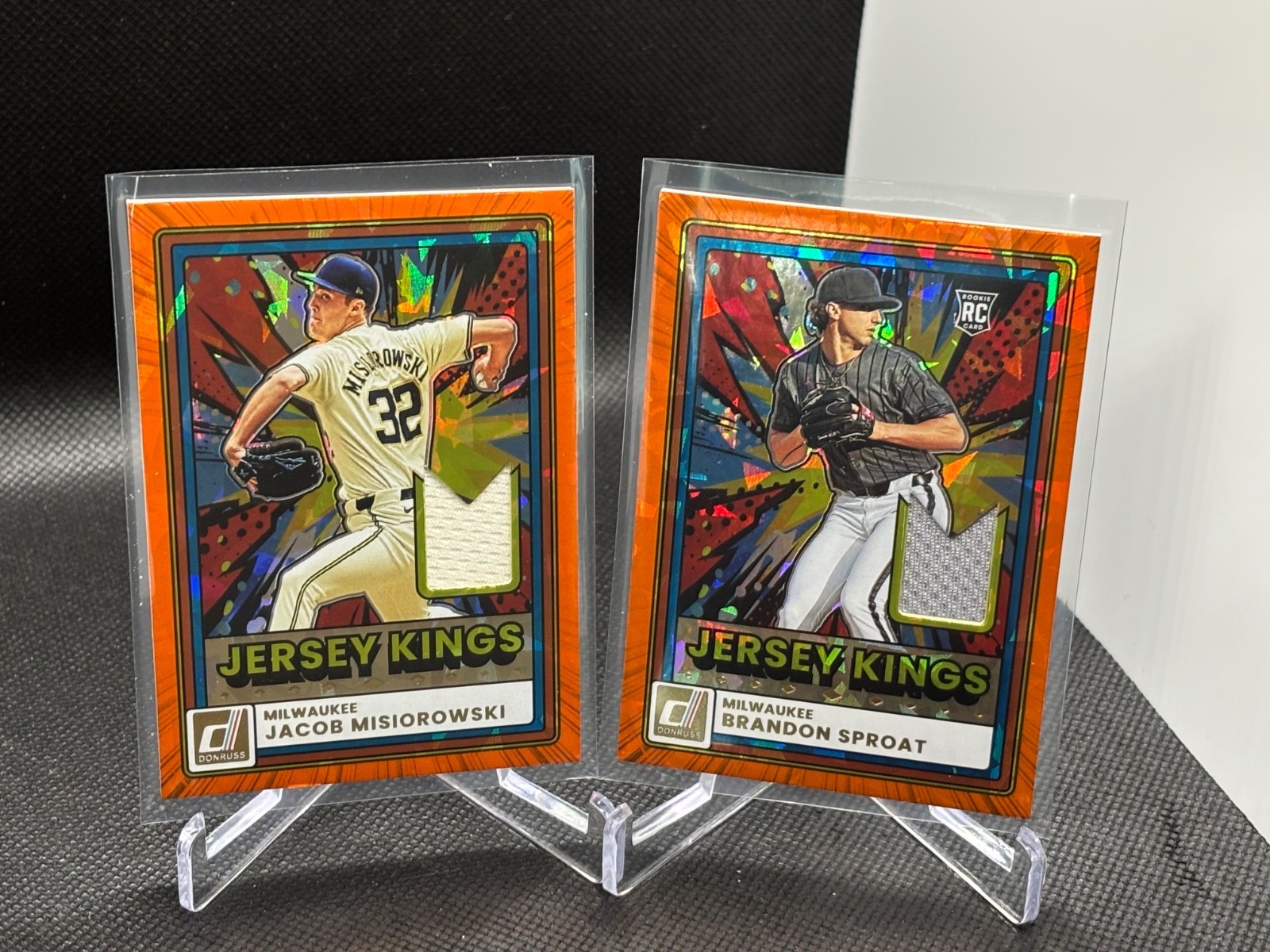 2026 Donruss Jersey Kings #JK-BS Brandon Sproat RC & Misiorowski #JK-JM Brewers