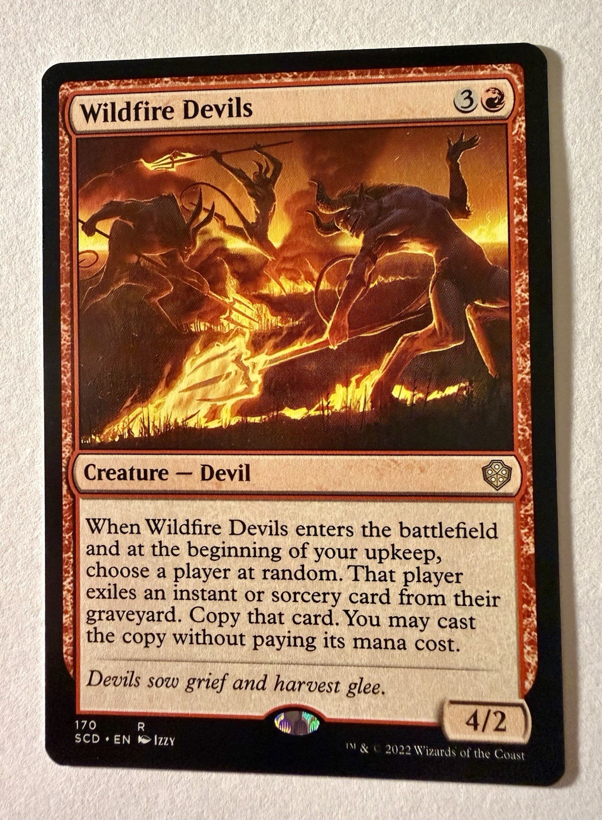 NM Wildfire Devils, MTG, Starter Commander Deck, Magic the Gathering, 170