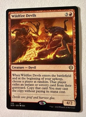 NM Wildfire Devils, MTG, Starter Commander Deck, Magic the Gathering, 170