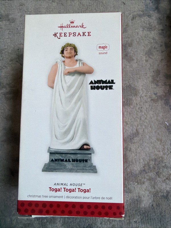 2013 Hallmark Toga! Toga! Toga! Keepsake Ornament Animal House Magic & Sound NIB