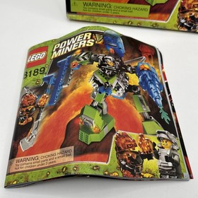 Lego 8189 Power Miners Magma Mech Retired New Open Box Sealed Bags
