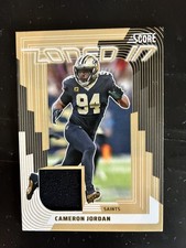 Cameron Jordan Saints No. ZON-CJN Zoned In 2025 Panini Jersey Patch