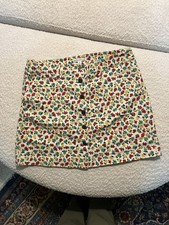 J. CREW MERCANTILE Floral Button Down Cottage Core Pockets Mini Skirt, Size 8