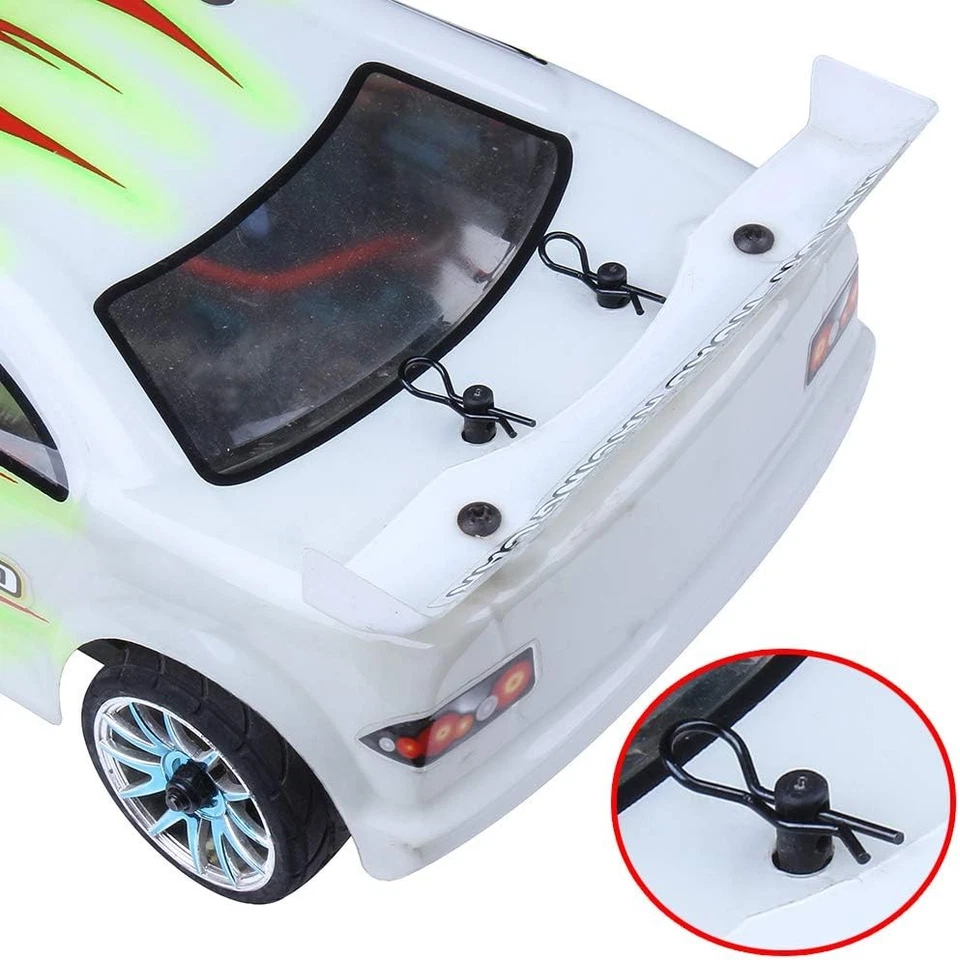 (100-Pack) HobbyPark RC Body Clips Bent R Pins Post Mount for 1/12 1/10...  - Image 2 of 4