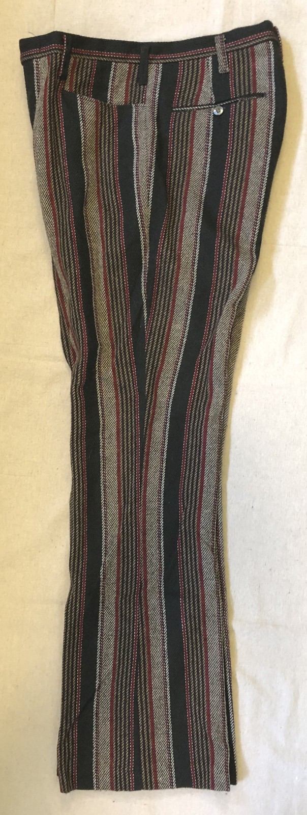 VTG H.I.S. Pants Flared Striped Hippy Pants