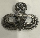 Vintage US Army Master Parachutist Badge Jump Wings Hilborn Hamburger H-H GI — photo 1