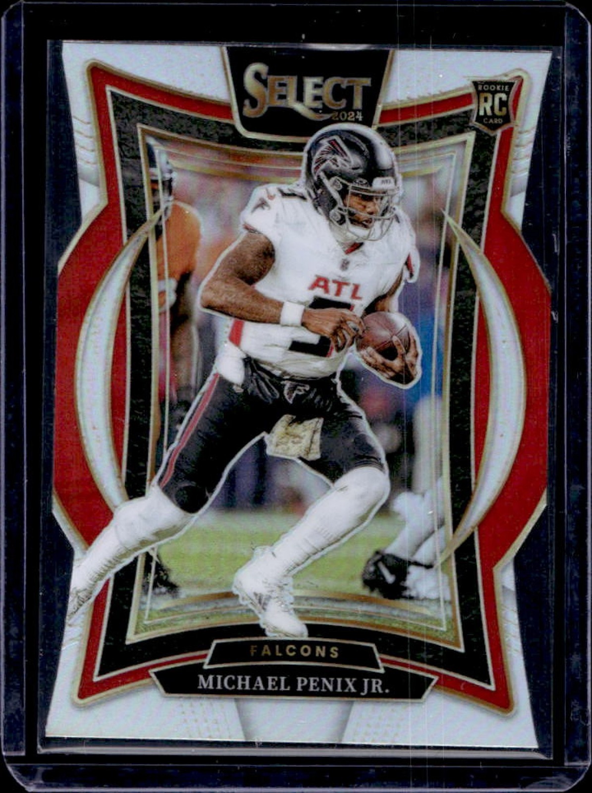 2024 Panini Select Michael Penix Jr. Concourse RC Silver Prizm Die-Cut #80