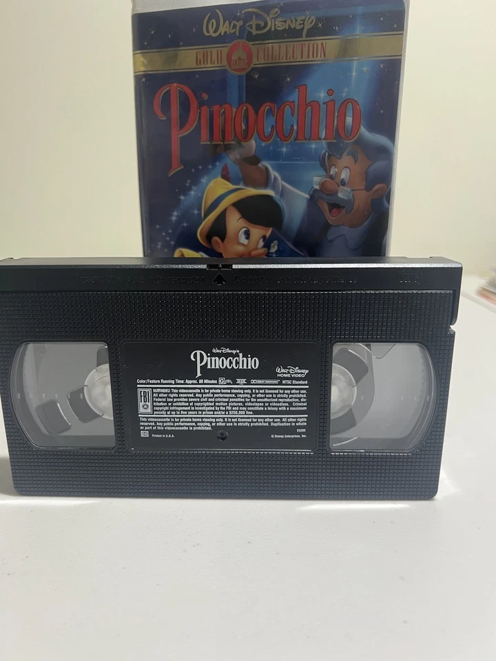 Pinocchio VHS 1999 Disney Video Tape Special 60th Anniversary Edition - Image 3 of 4