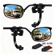 Towing Mirrors Universal Clip-on Side Mirror Extenders With Rainproof Black Towing Mirrors Universal Clip-on Side Mirror Extenders With Rainproof Black