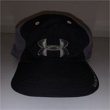 Under Armour Black Gray Adjustable Men's Baseball Cap Sports One Size