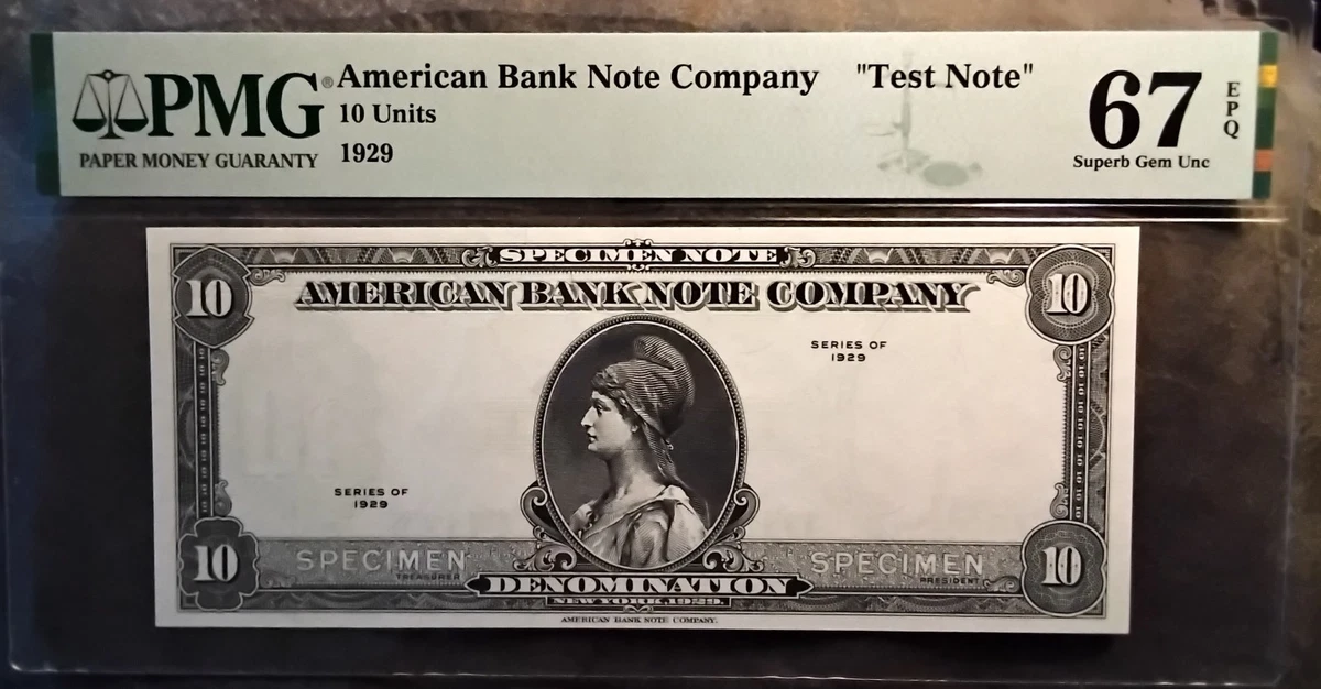 Uncirculated $10 1929 Year US Federal Reserve Small Notes for sale