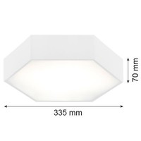 Weiß Moderne Deckenlampe Deckenleuchte 1X15W/Led 33,5X7 [Cm]