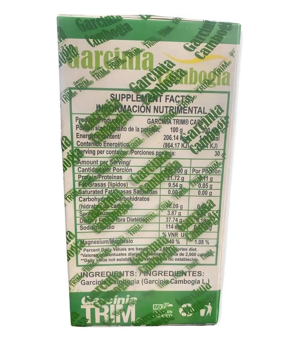 Garcinia Cambogia Garcinia Trim Weight Loss Capsules - 30 Pieces