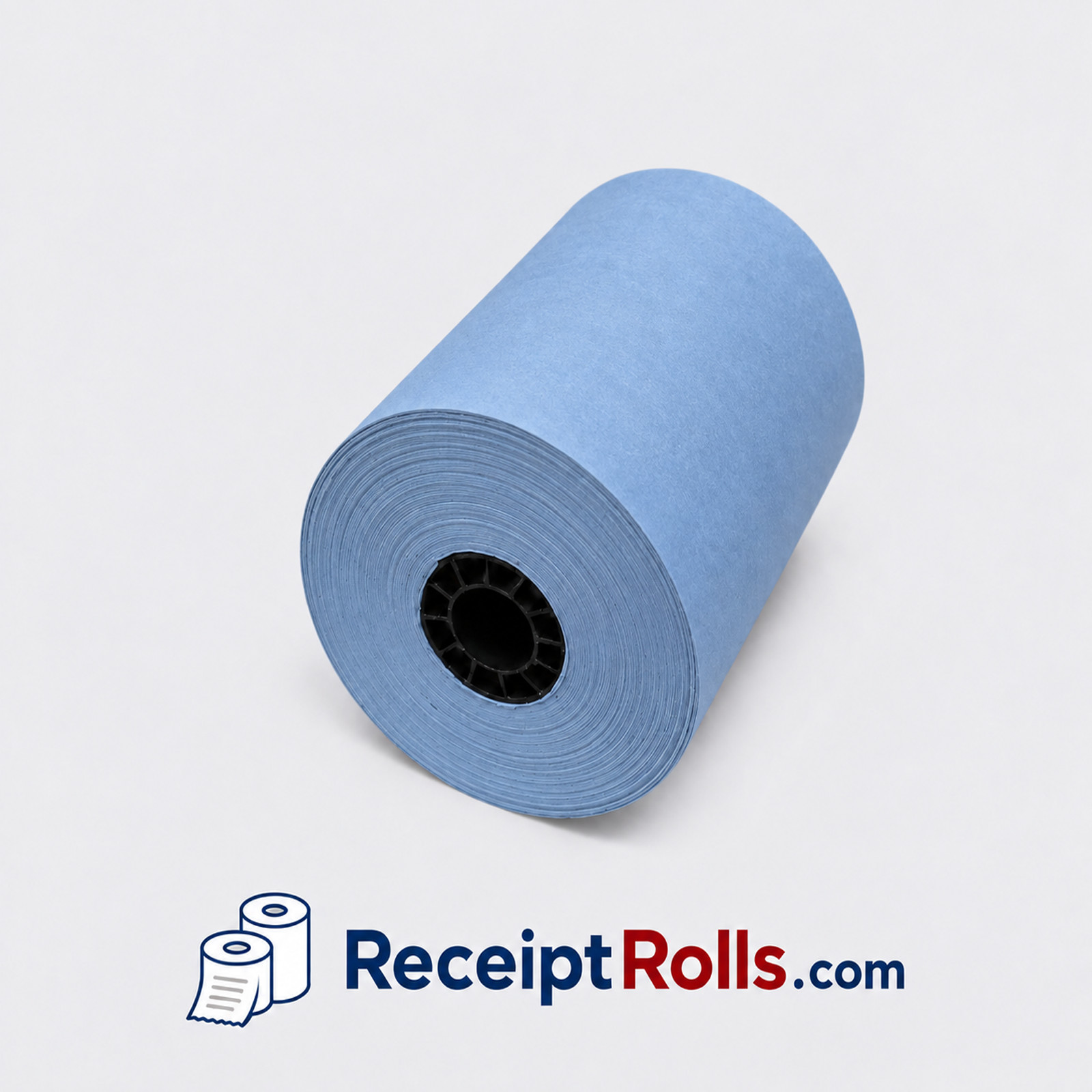3" x 165' 1-Ply Blue Bond Cash Register Receipt POS Paper Rolls - 50 Rolls/cs.