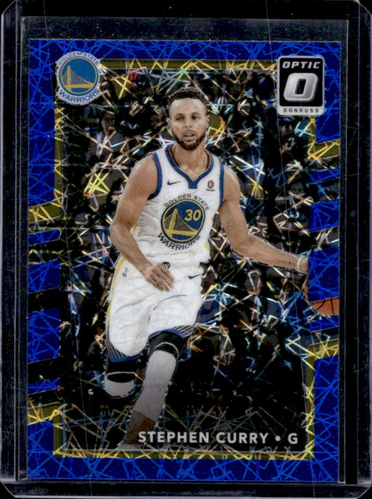 2017-18 Donruss Optic Stephen Curry Blue Velocity #46 Warriors