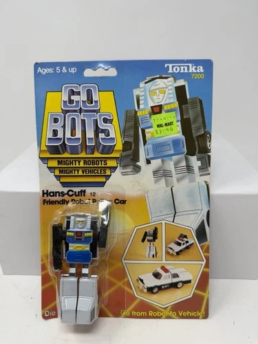 1983 VINTAGE Hans-Cuff Sealed Tonka GoBot New On Card!!