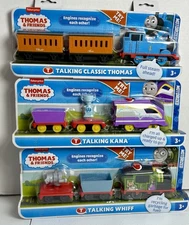 New Thomas And Friends Motorized Talking Classic Thomas, Whiff, Kana Train Lot