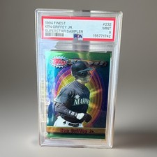 Topps 1994 Finest Superstar Sampler Ken Griffey Jr Mariners #232 PSA 9