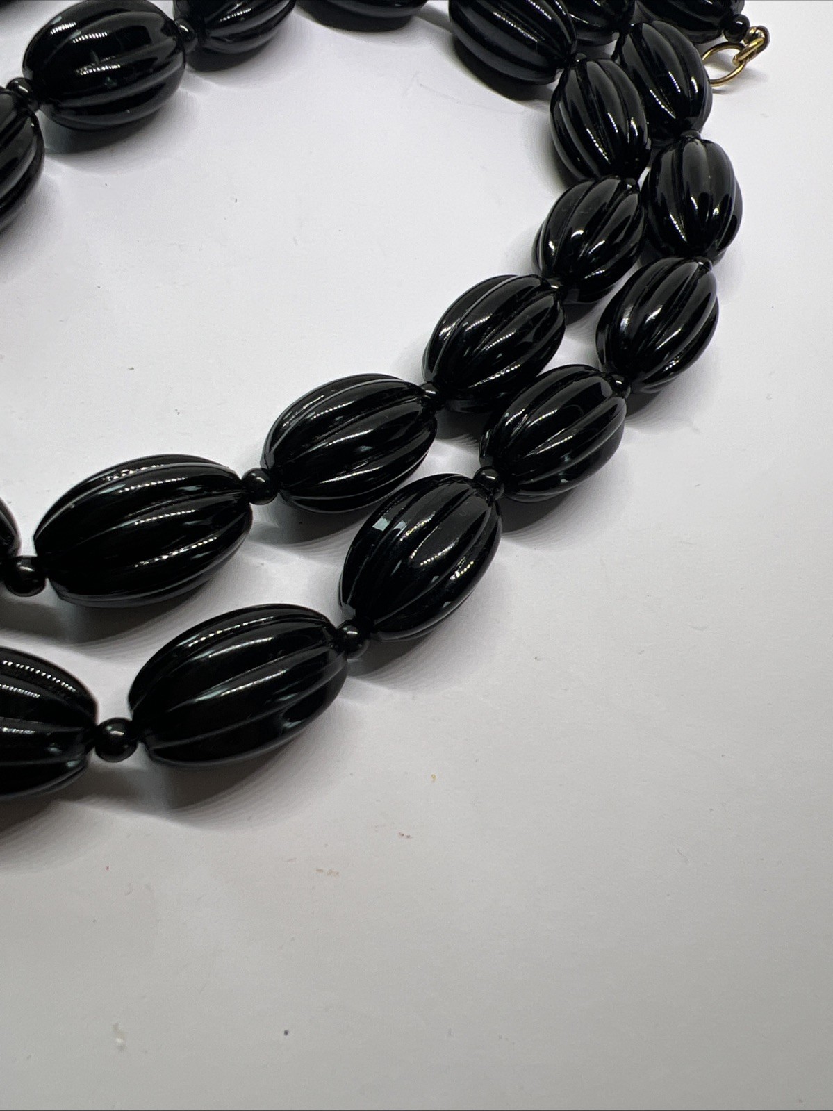 VINTAGE KJL KENNETH JAY LANE BLACK BEADS 35" NECK… - image 10