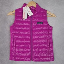 Vineyard Vines Vest Girls 6 Pink Quilted Packable Puffer PrimaLoft Insulated