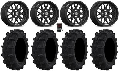 Valor V03 14'' Wheels Black 27'' Mud XC Tires Textron Wildcat XX