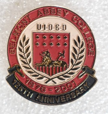 Belmont Abbey College Pinback Button 125th Anniversary 2001 pin