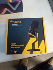 Maono PD100W Wireless Dynamic Microphone RGB USB Streaming Podcast Gaming Mic