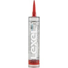 Sashco 13010 10.5oz Sealants Clear Lexel Adhesive Caulk, 10.5-Ounce Pack of 12 