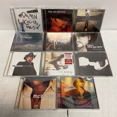 Tim McGraw 11 CD Lot: 2 Sealed! Damn Country Music, Two Lanes Of Freedom