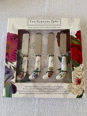 Maxwell & Williams  The Gardens Table  Spreaders Set 4   New in Box - Floral