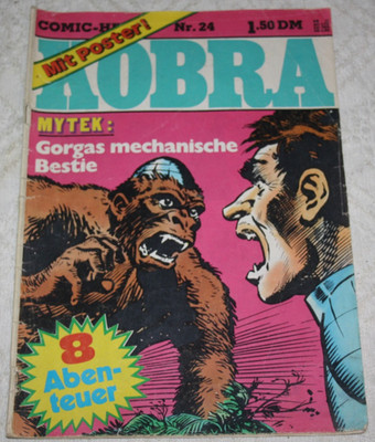 Kobra Comic Heft Nr. 24 1977  1970er Jahre Gevacur Kauka Verlag ohne Poster