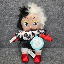 Disney Parks Babies 101 Dalmatians Cruella De Vil Deville 10" Plush Doll Toy