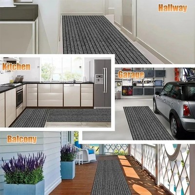 Kitchen Door Mat 40cmx3m DIY Solid Color Striped For Room Decoration