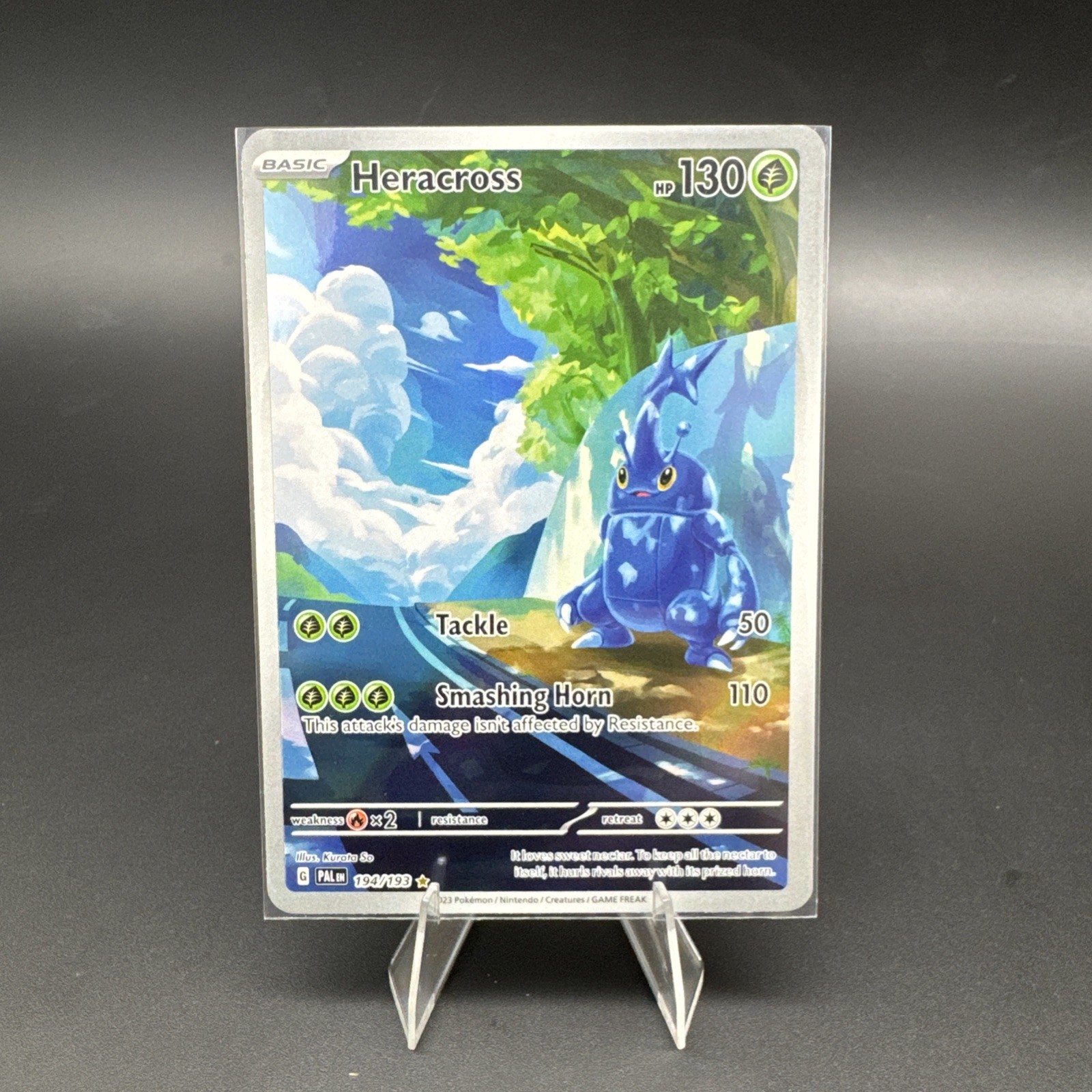 Heracross - 194/193 - Pokemon Paldea Evolved Illustration Rare Card NM