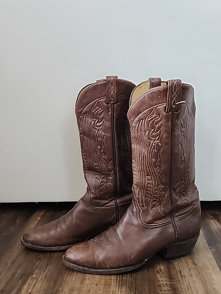 TONY LAMA Black Label 6367 Vintage Brown Leather Western 