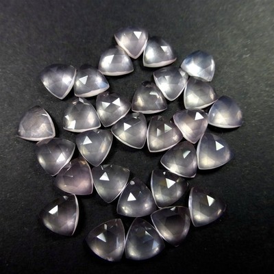 Natural Rose Quartz Trillion Rose Cut 6mm To 20mm Loose Gemstone