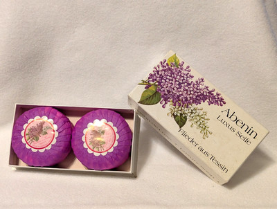 Abenin Berlin Germany Lilac Soap two cakes 3.4 oz. each VINTAGE NEW IN BOX