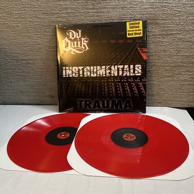 DJ QUIK TRAUMA INSTRUMENTALS 2006 2XLP Red Vinyl Record 12'' MAD SCIENCE Shrink