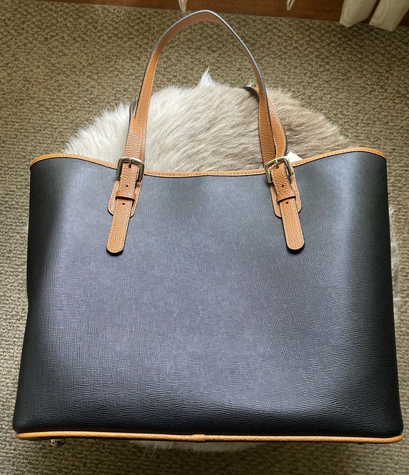 Tucker Tweed James River Carry All Tote Black/Chestnut Fox Neu mit Etikett! - Bild 2 von 4