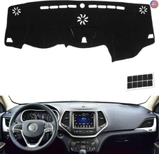 KEYOOG Dashboard Cover Dash Mat Fit for Je-ep Cherokee 2023-2014 (W/o HUD