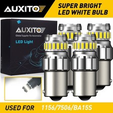 AUXITO 1156 BA15S 7506 P21W LED Turn Signal Light DRL Bulbs White ERROR FREE EXD