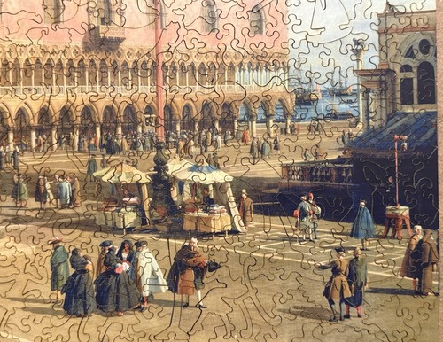 Liberty Puzzles Wooden Jigsaw Puzzle Piazza San Marco 596 Pieces I3H9 Excellent - Picture 9 of 14